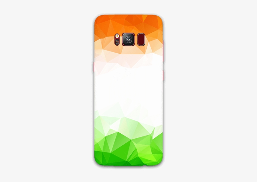 Triangle Geometrical With Indian Tricolor Galaxy S8 - Mobile Phone, transparent png download