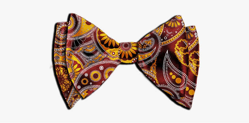 Wedding Bow Tie Custom Bow Ties Men Custom Designed - Paisley Bow Tie, transparent png download
