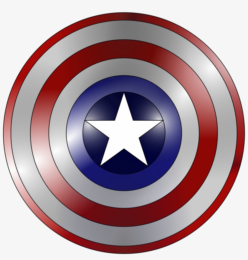 Captain America's Shield S - Captain America Shield Clip Art, transparent png download