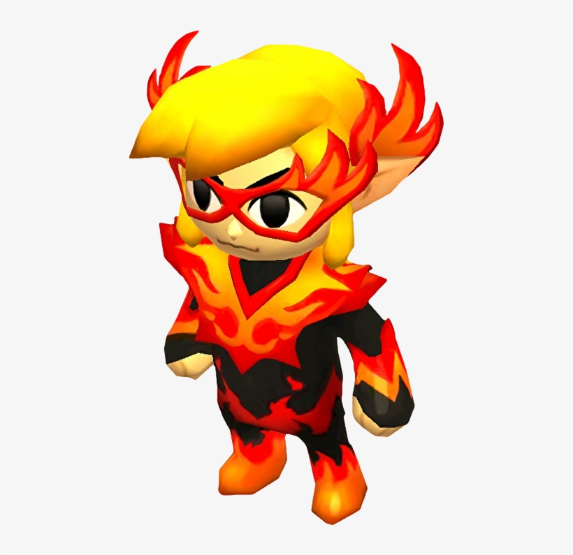 Tfh Link Fire Blazer Model - Fire Blazer Triforce Heroes, transparent png download