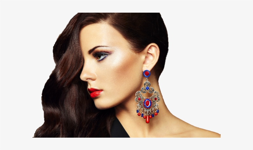 "the Ultimate Beauty Experience" - Black Dress With Earrings, transparent png download