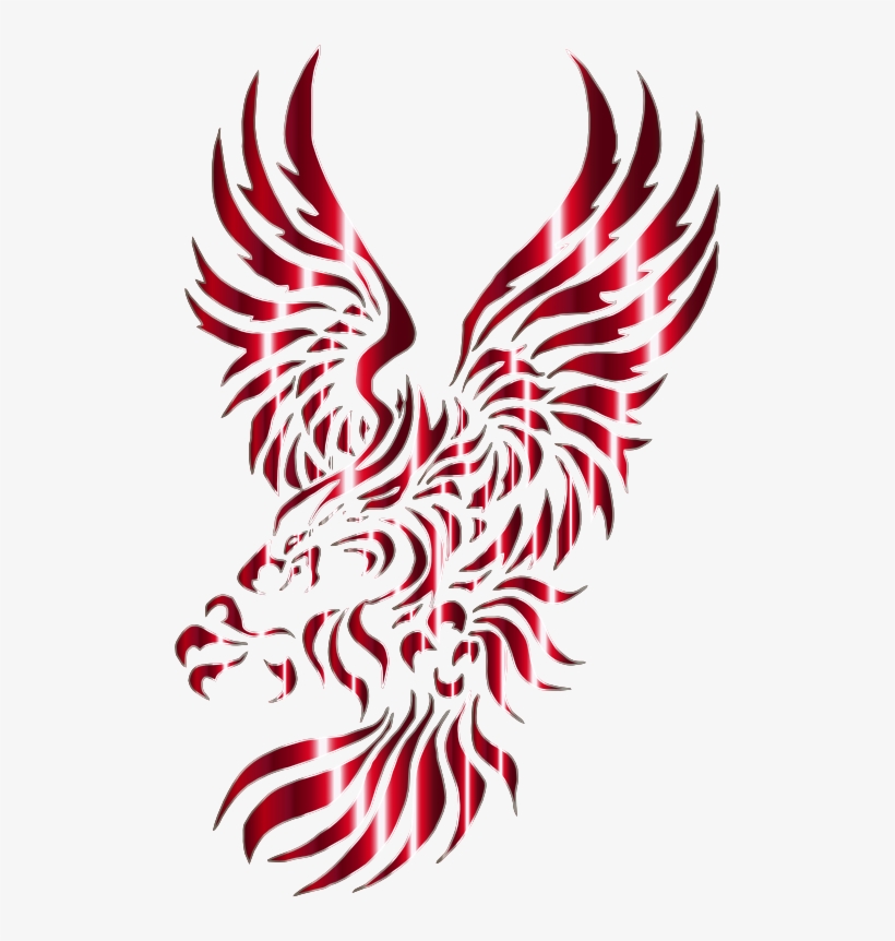 Clipart Resolution 500*782 - Bald Eagle Tattoo Tribal, transparent png download