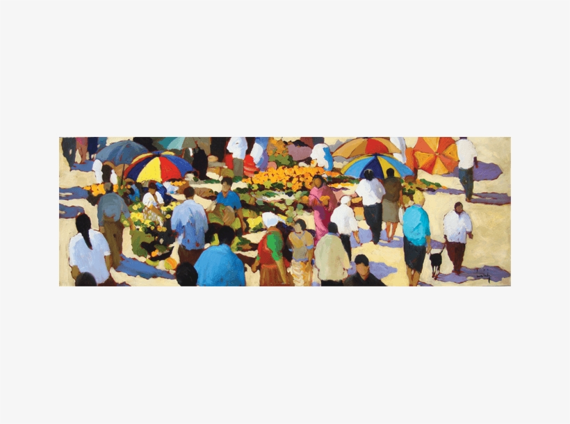 A Market In Spain - Crowd, transparent png download