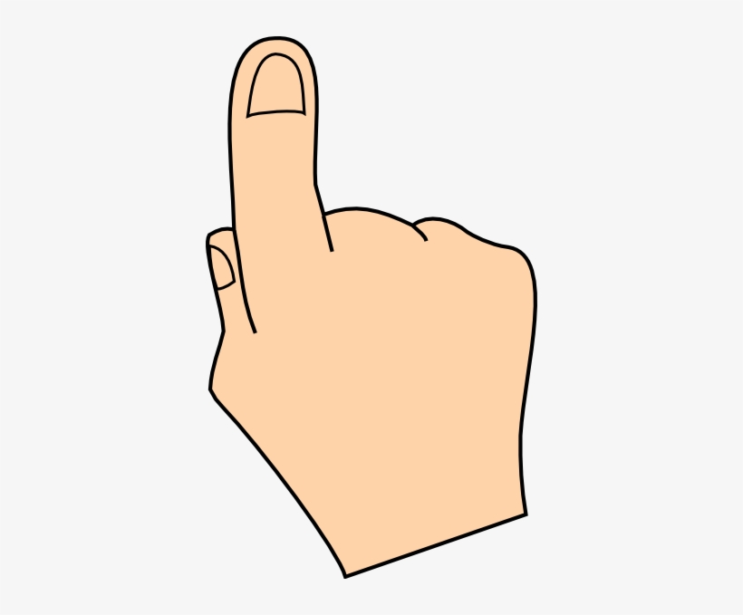 Pointing Finger Clipart - Free Clipart Finger, transparent png download