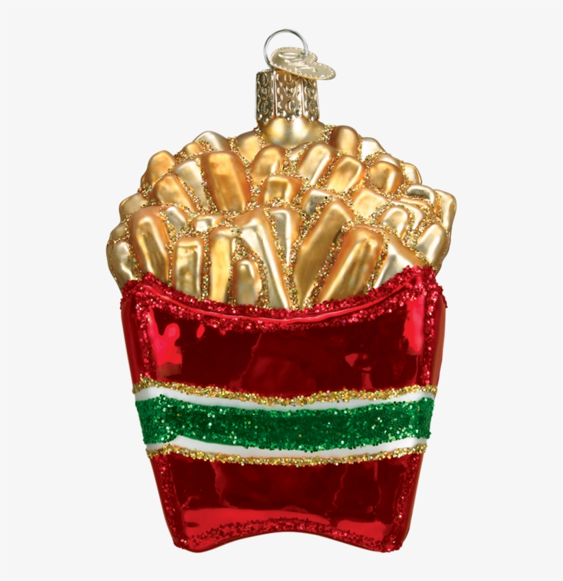 French Fries Glass Ornament By Old World Christmas, transparent png download