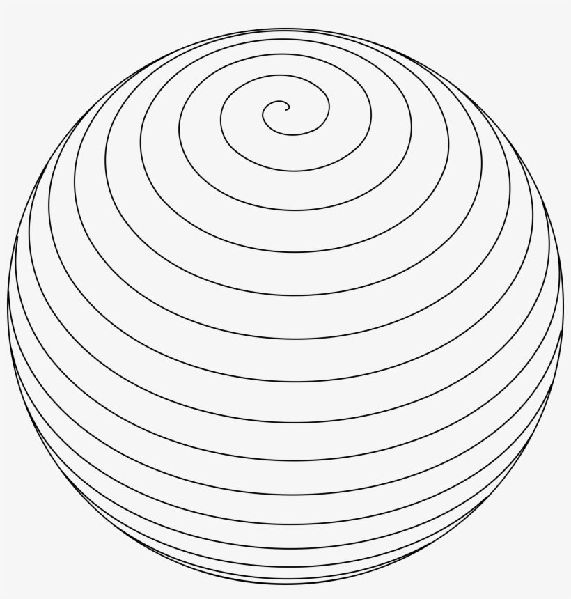 Big Image Png - Clip Art Black And White Sphere, transparent png download