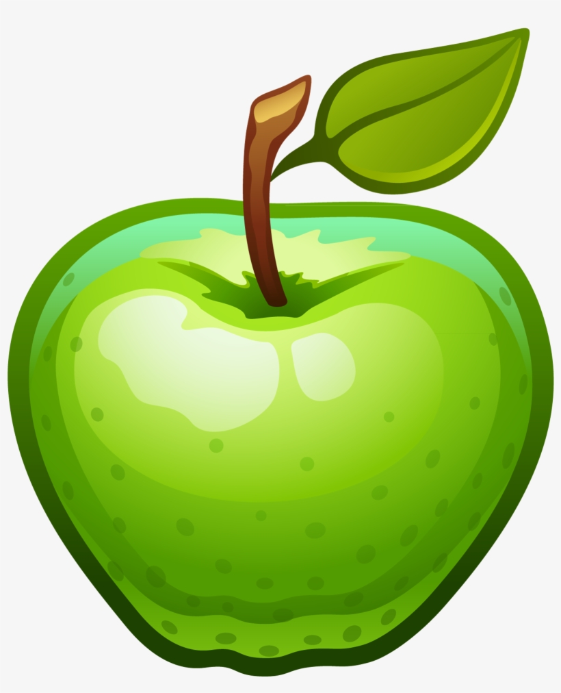 Large Green Apple Png Gallery Yopriceville High - Green Apple Clipart, transparent png download