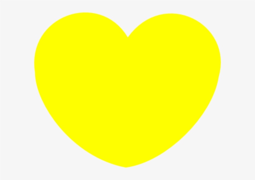 How To Set Use Simple Yellow Heart Shape Clipart, transparent png download