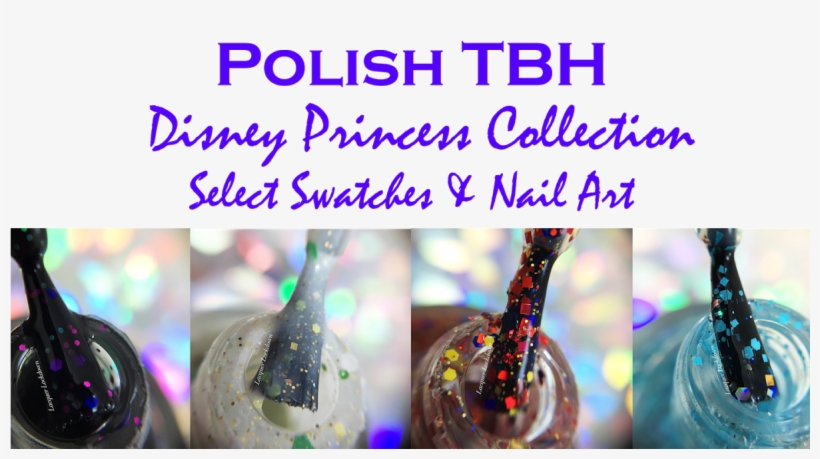Polish Tbh Disney Princess Collection Select Swatches - Set 1 Small White Square Screen Print Decal, transparent png download