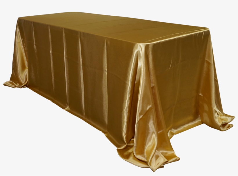Economy Shiny Satin 90"x132" Rectangular Tablecloth - Tablecloth, transparent png download