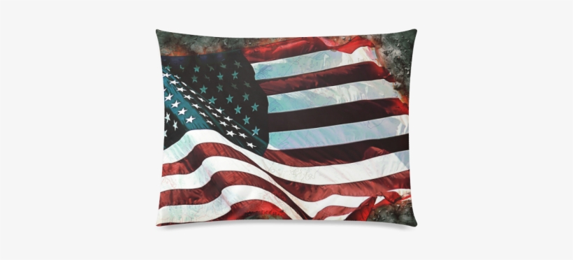 A Abstract Waving Usa Flag Custom Picture Pillow Cases - 4 Luglio America Ieri, transparent png download