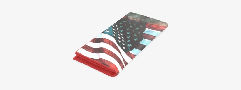 A Abstract Waving Usa Flag Women's Leather Wallet - Flag Of The United States, transparent png download