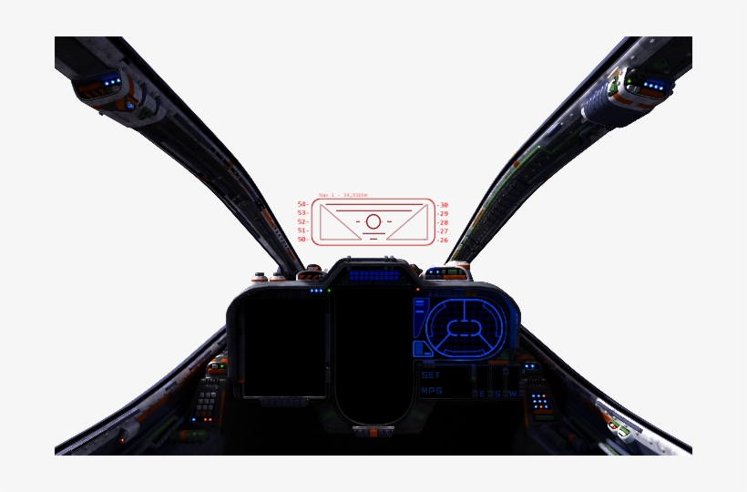 More Traditional Sim Hud - Sci Fi Cockpit Png, transparent png download
