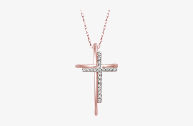 Diamond Holy Cross In Two Tone Gold - Jesus Pendant In Png, transparent png download