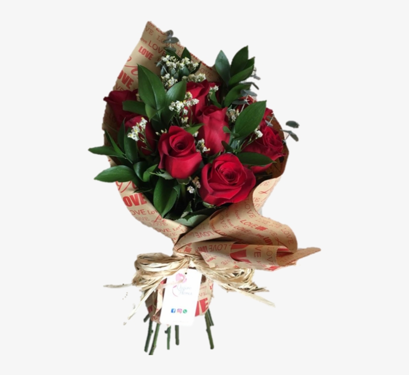 Ramo De 9 Rosas Ecuatorianas - 10 Rosas Rojas, transparent png download