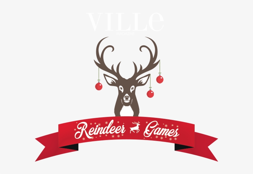 Ville Magazine Holiday Party - Rotwild Mit Ihren Monogramm-fleecedecken Fleecedecke, transparent png download