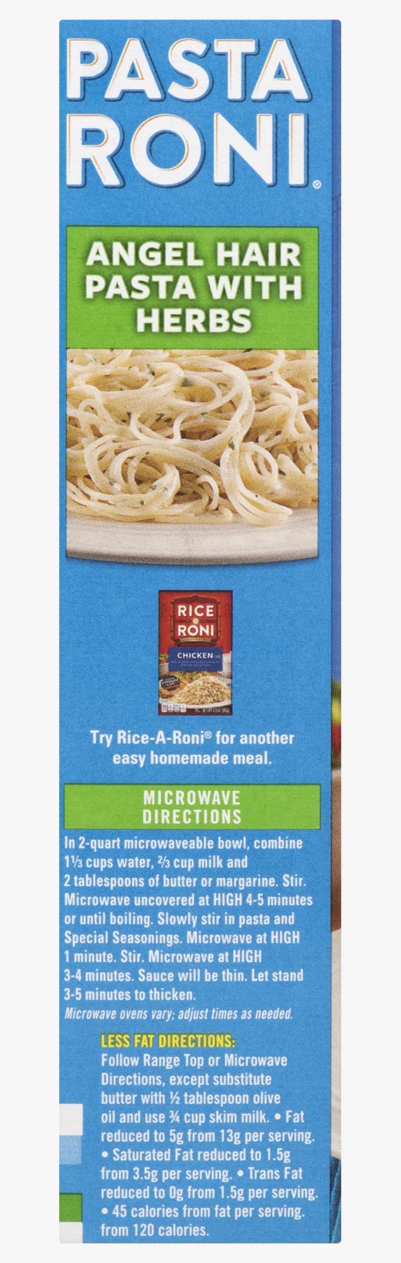 Pasta Roni Fettuccine Alfredo - 4.7 Oz Box, transparent png download