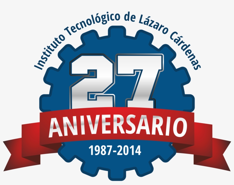 Logo 27 Aniversario - Logo Del Tecnologico De Lazaro Cardenas Png, transparent png download