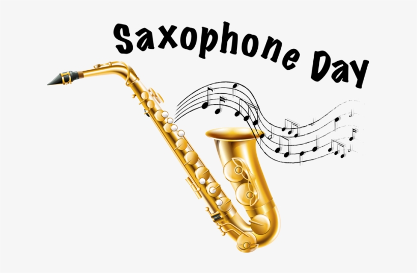 Saxophone Clipart Transparent - National Saxophone Day 2017, transparent png download