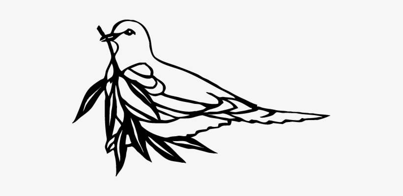 Dove W Fig Leaf - Coloring Pages, transparent png download