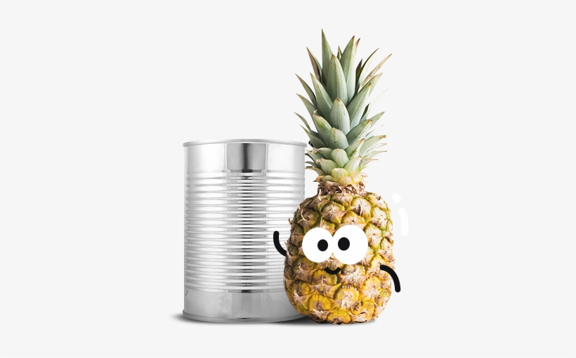Fresh Canned Pineapples - Pineapple With White Background, transparent png download