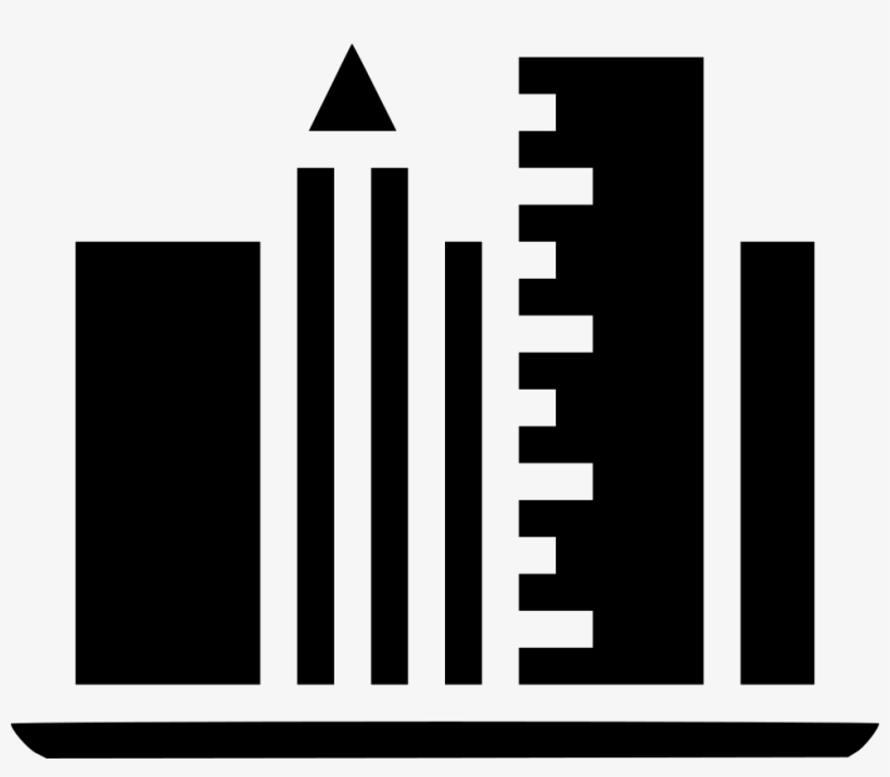 Pencil Ruler Laptop Device Drawing Design Comments - Drawing, transparent png download