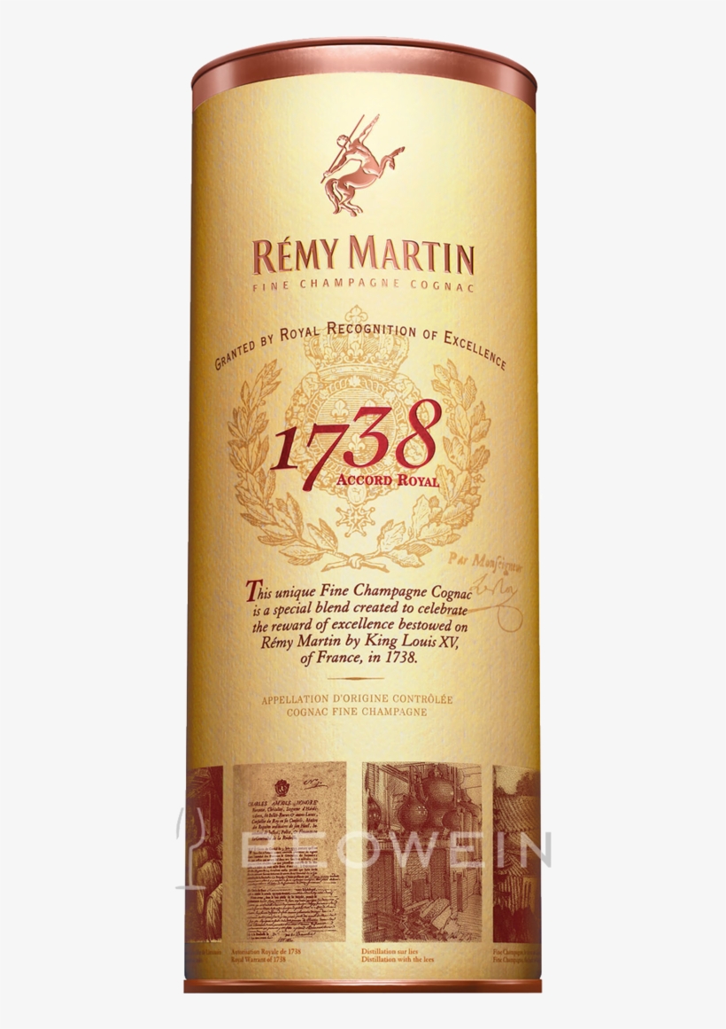 Rémy Martin 1738 Accord Royal 0,7 L - Remy Martin 1738 Accord Royal Cognac 700ml, transparent png download