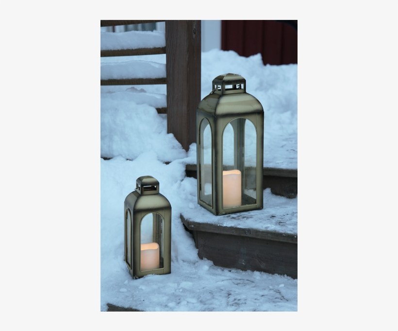 Lantern Dome - Iovivo Led Torch, Flickering, Bronze 28 Cm X 11 Cm, transparent png download