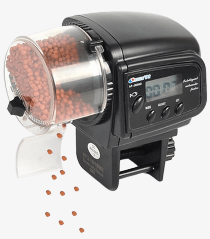 New Automatic Digital Aquarium Fish Feeder Made To - Voederautomaat Aquarium - Automatische Visvoer Automaat, transparent png download