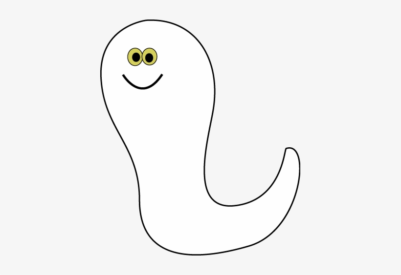 Cartoon Ghost Clip Art - Line Art, transparent png download