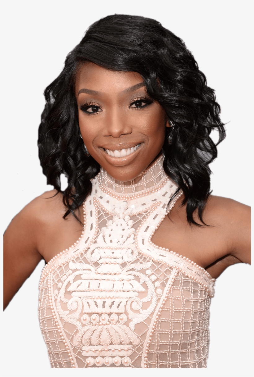 Brandy Norwood White Dress - Features Curly Glueless Lace Front Cap 14 Inches 120%, transparent png download