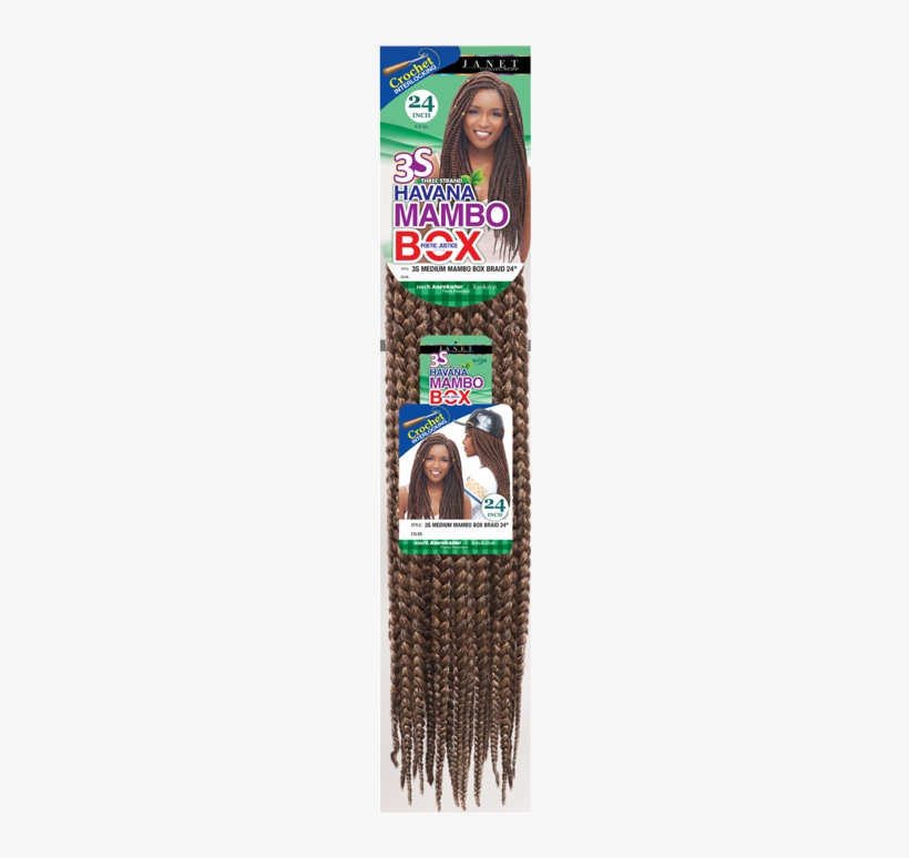 Brown Medium Havana Mambo Box Braids Crochet - Chocolate, transparent png download