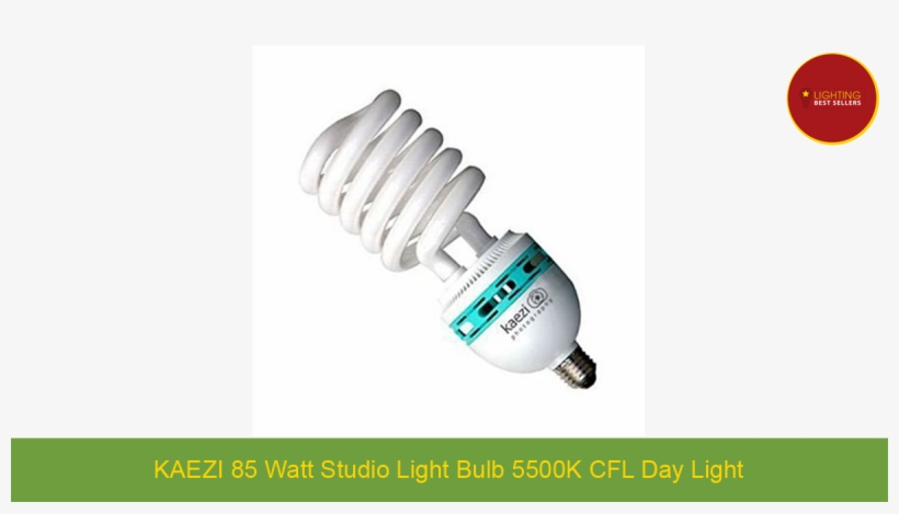 Kaezi 85 Watt Studio Light Bulb 5500k Cfl Day Light - Bulb Items, transparent png download