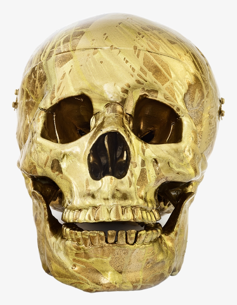 Damien Hirst 'magnificent Head Glorious Gold' Household - Damien Hirst Golden Skull, transparent png download