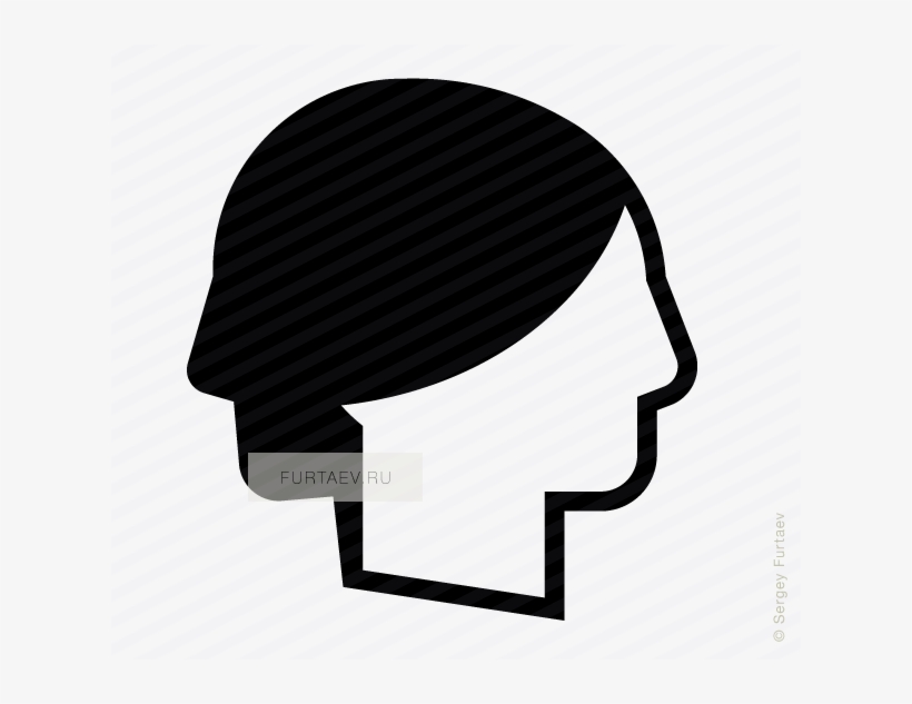 Vector Icon Of Male And Female Profiles - Illustration, transparent png download