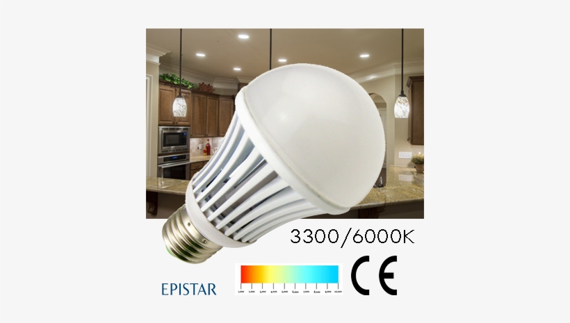 Bombillo Led 7w 3300k 110-265v - Br-lk-7w A19 Mcob Led Light Bulbs, 800 Lumens Warm, transparent png download