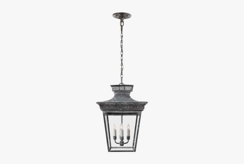 Elsinore Medium Hanging Lantern In Weathered Zinc With - Visual Comfort Chc5050wz E. F. Chapman Elsinore 4 Light, transparent png download