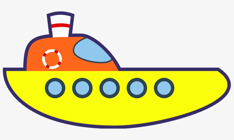 Free To Use Public Domain Boat Clip Art - Yellow Ship Cartoon, transparent png download