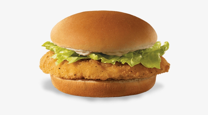 Breaded Chicken In A Bun, transparent png download