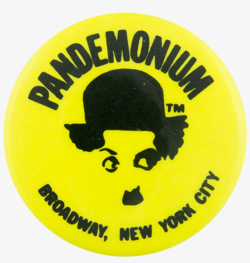 Pandemonium Yellow Advertising Button Museum - Circle, transparent png download