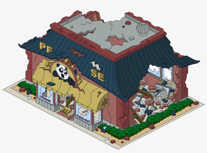 Building Giantpandaexpress Destroyed - House, transparent png download