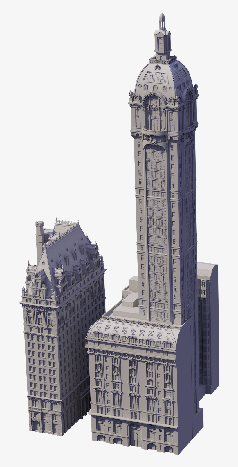 When I First Started To Model The Singer Building, - Washington Life Building, transparent png download