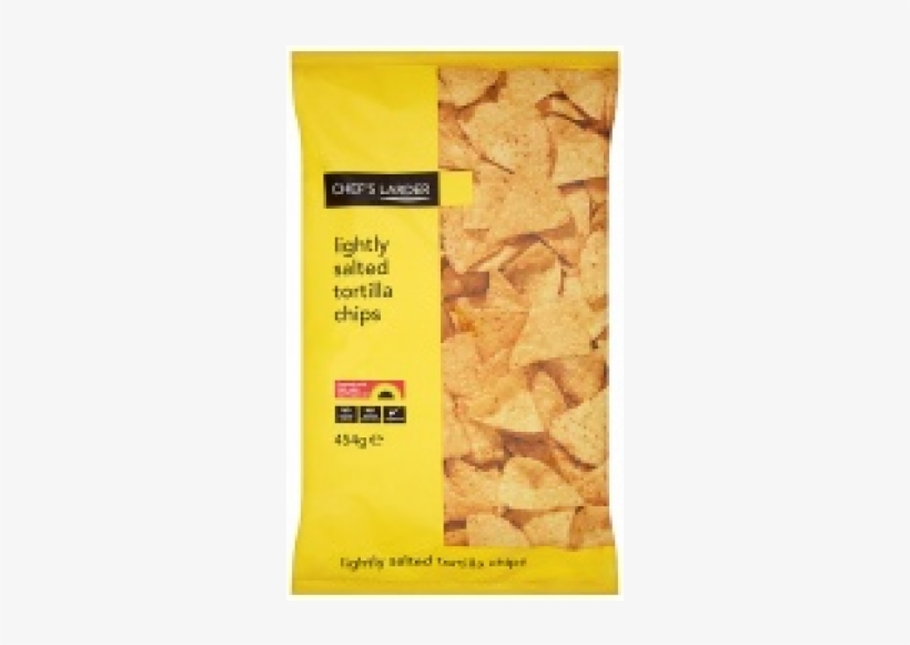 Chef's Larder Lightly Salted Tortilla Chips 454g, transparent png download