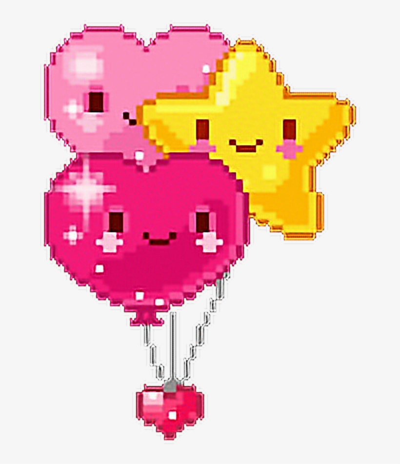Balões Baloeskawaii Pixels Pixel Adesivo - Balloon Pixel Animation, transparent png download
