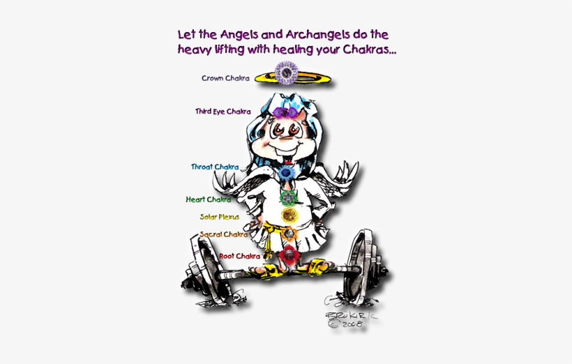 Chakra Locations - Chakras And Their Angels, transparent png download