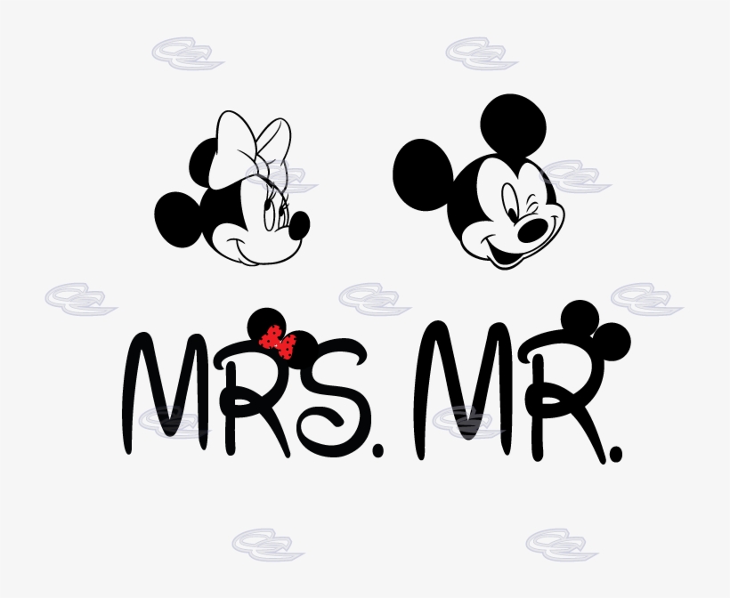 Disney Cute Couple Mr Mrs Mickey Minnie Mouse Mr And Mrs Mickey PNG