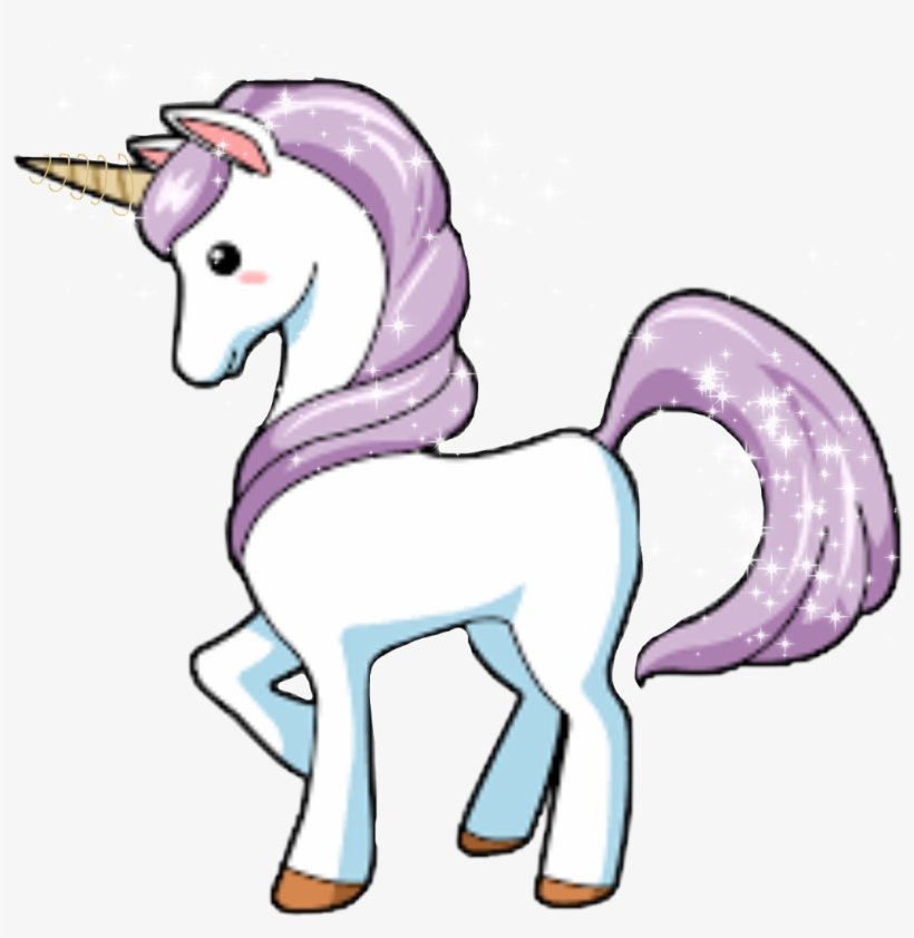Unicorn Loveit Sparkle Pink Gold Freetoedit - Unicorn Clipart, transparent png download