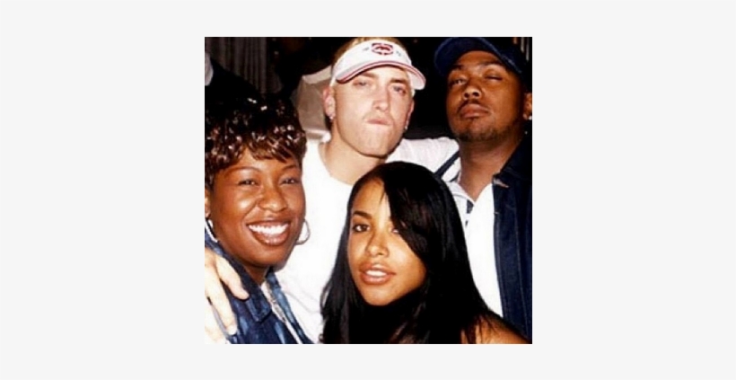 Throwback Instagram Pics Of Female Rappers - Eminem Aaliyah, transparent png download