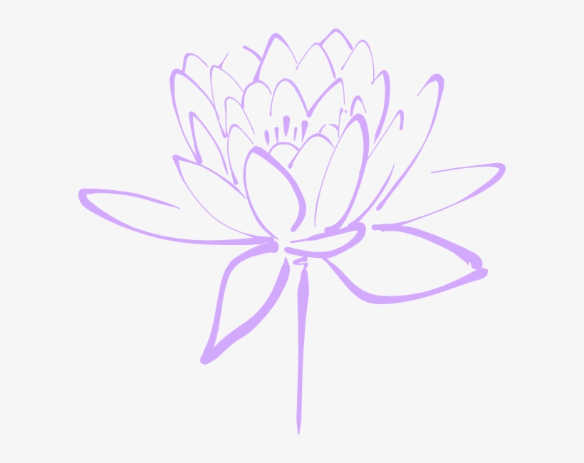 Purple Flower Haily Clip Art At Clker - Purple Flower Vector Art, transparent png download