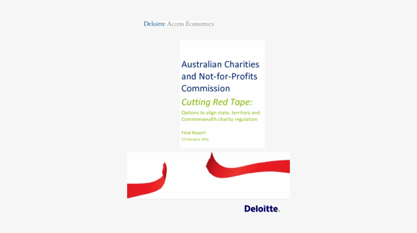 Cutting Red Tape - Deloitte, transparent png download